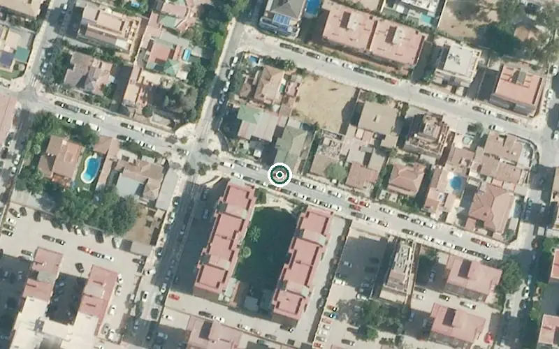 Vista aérea de la ubicación de Vivienda Tutelada Santa Teresa