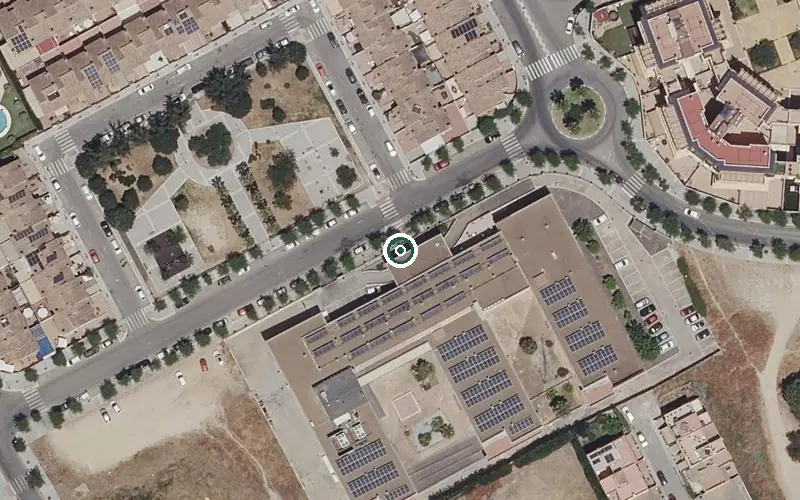 Vista aérea de la ubicación de Centro de Día para Mayores Joaquín Rosillo