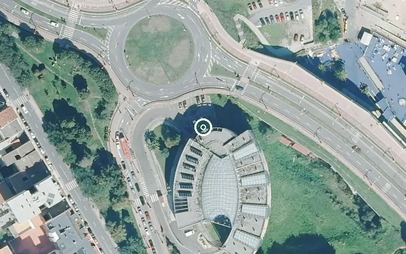 Vista aérea de la ubicación de Residencia de Maiores Torrente Ballester