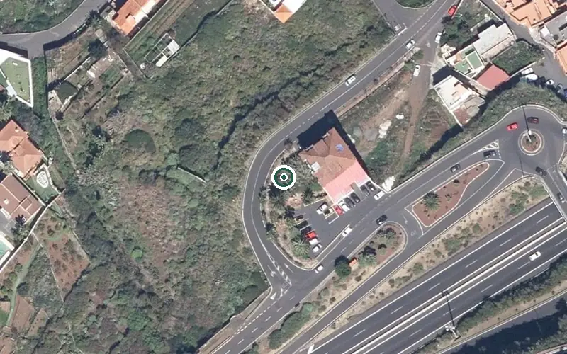 Vista aérea de la ubicación de Centro Socio Sanitario la Casa de los Mayores