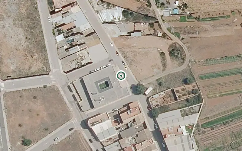Vista aérea de la ubicación de Centro de Día de Mayores Dependientes