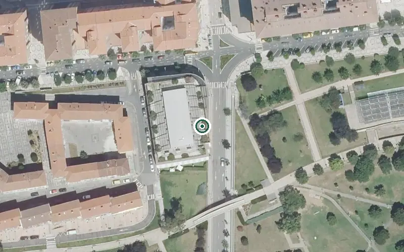 Vista aérea de la ubicación de Sanitas Residencial Barakaldo Egoitza