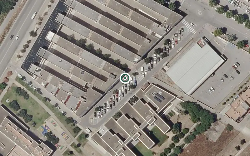 Vista aérea de la ubicación de Centro de Día para Mayores Conil Solidario