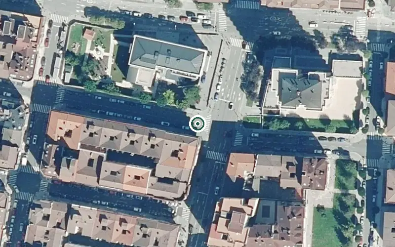 Vista aérea de la ubicación de Residencia El Carmen