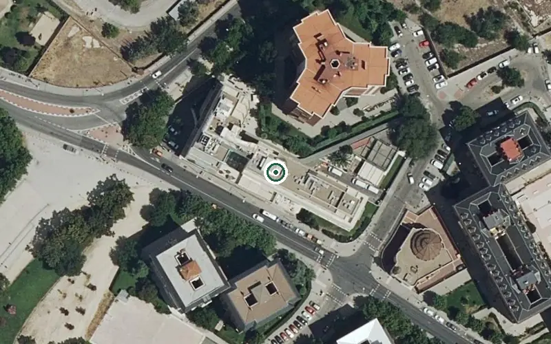Vista aérea de la ubicación de Residencia Bouco Madrid Carabanchel