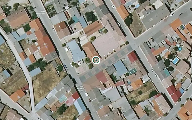 Vista aérea de la ubicación de Vivienda Municipal de Mayores