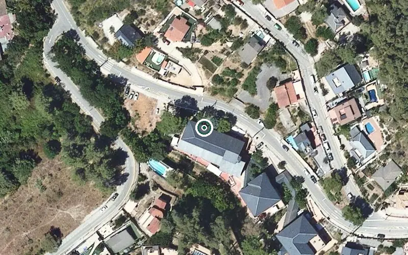 Vista aérea de la ubicación de Residencia Tercera Edad Santa Fátima