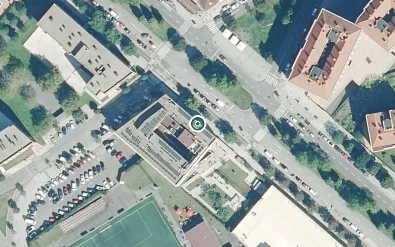 Vista aérea de la ubicación de Residencia Ballesol