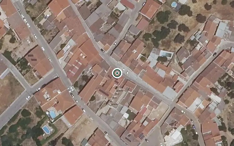 Vista aérea de la ubicación de Pisos Tutelados de Valle de Santa Ana