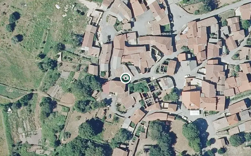 Vista aérea de la ubicación de Residencia Santiago Apostol