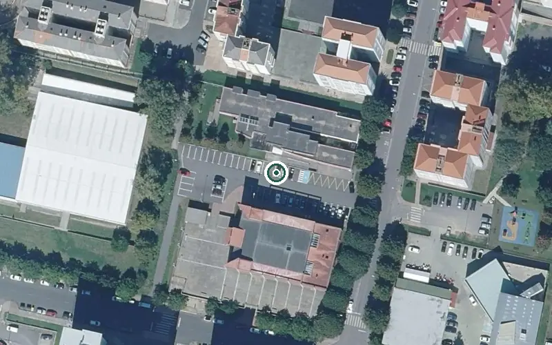 Vista aérea de la ubicación de Centro de Día para Persoas Maiores de Ferrol Caranza