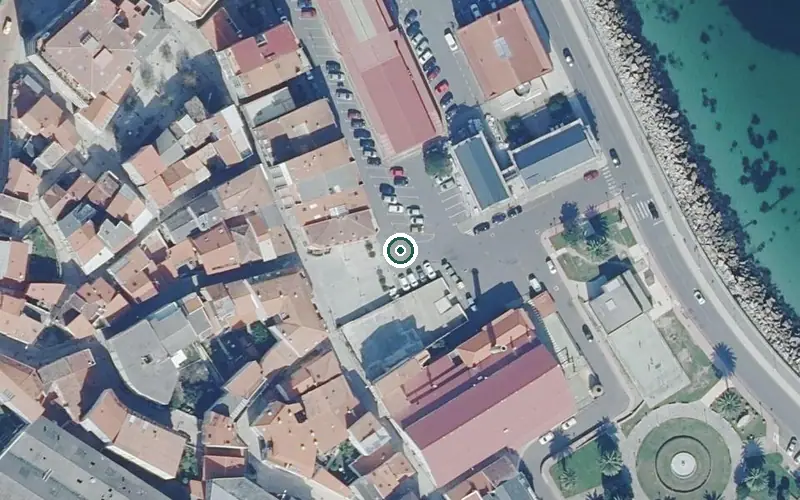 Vista aérea de la ubicación de Residencia de Maiores de Ribeira