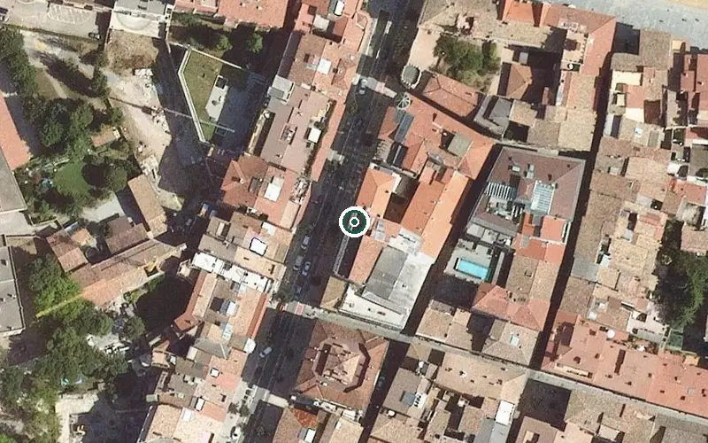 Vista aérea de la ubicación de Residència Saits