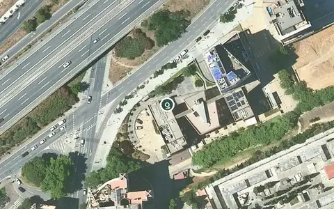 Vista aérea de la ubicación de Residència Ballesol - Badalona