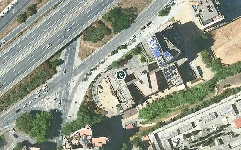 Vista aérea de la ubicación de Residència Ballesol - Badalona