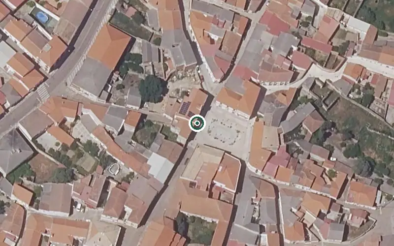 Vista aérea de la ubicación de Pisos Tutelados de Zorita
