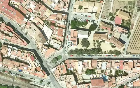 Vista aérea de la ubicación de Centre de dia de l'Hospital Sant Joan Baptista