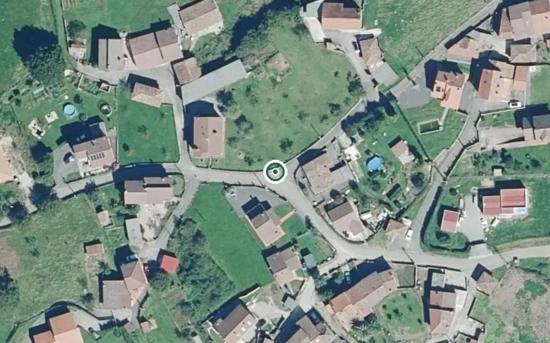 Vista aérea de la ubicación de Residencia Palacio de Tiroco