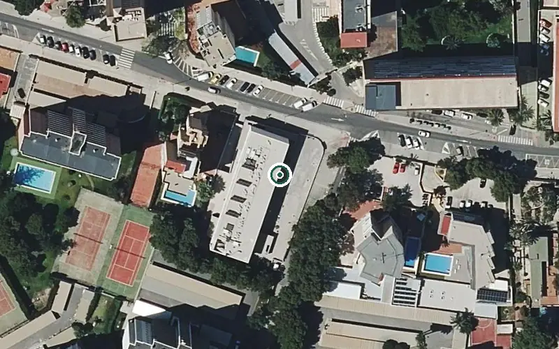 Vista aérea de la ubicación de Residencia para Personas Mayores Cabo Huertas