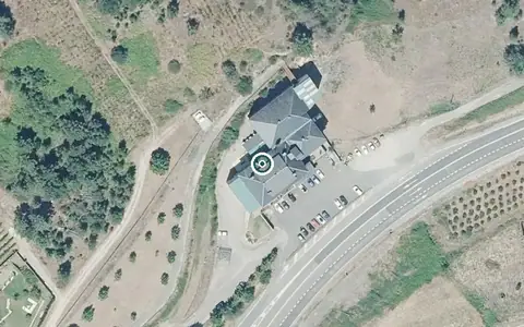 Vista aérea de la ubicación de Residencia Os Pinos