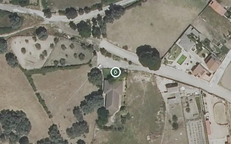 Vista aérea de la ubicación de Vivienda Municipal de Mayores