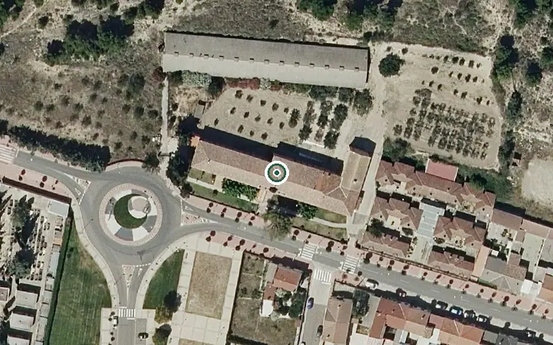 Vista aérea de la ubicación de Residencia El Pinar