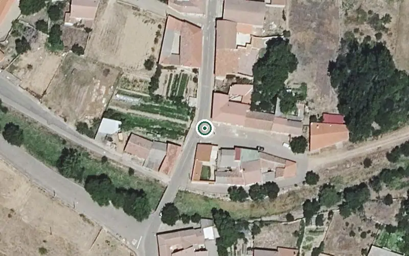 Vista aérea de la ubicación de Residencia de Mayores Virgen del Castro