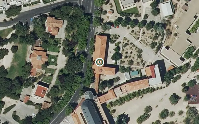 Vista aérea de la ubicación de Residencia Santa Filipina