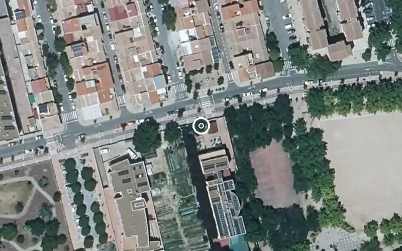 Vista aérea de la ubicación de Residencia de Mayores Centro de Respiro Alois Alzheimer