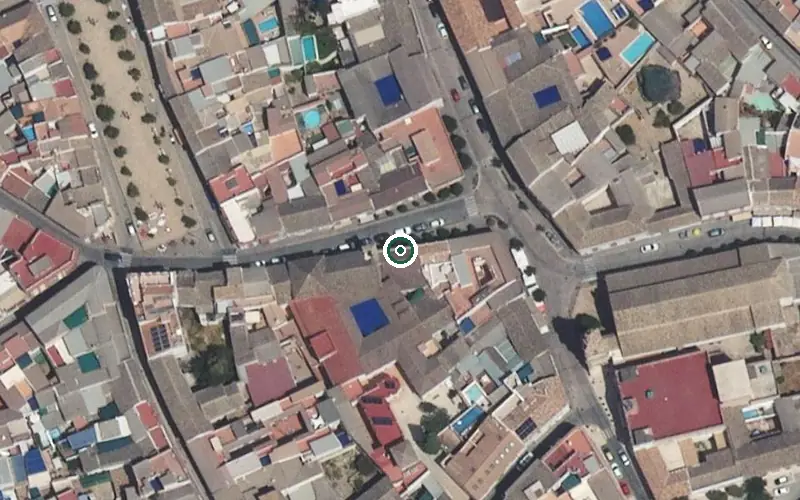 Vista aérea de la ubicación de Centro de Día para Mayores San Juan de Dios