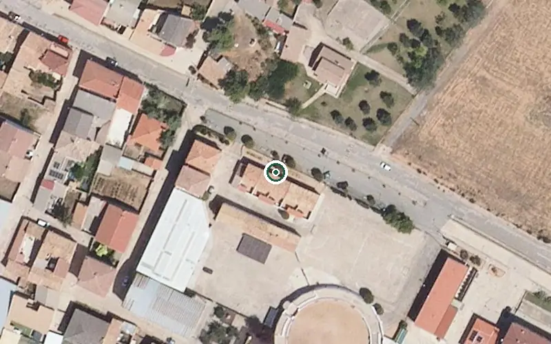 Vista aérea de la ubicación de Residencia de Ancianos Centro de Mayores Miguel de Molinos