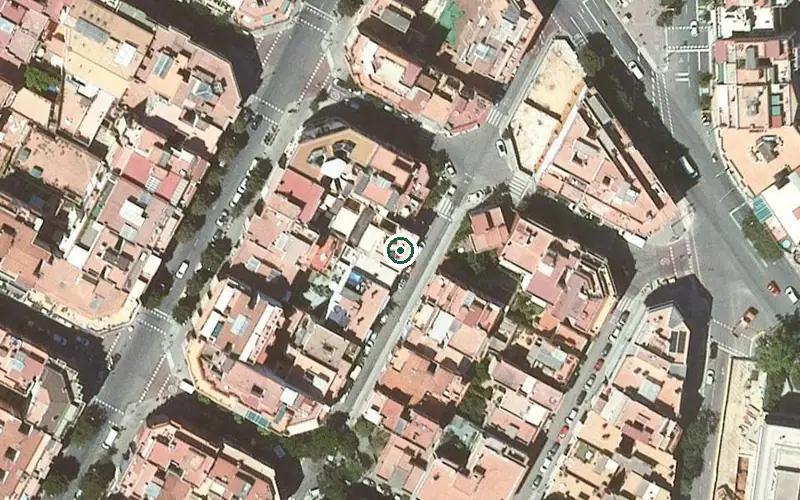 Vista aérea de la ubicación de Residència les Dàlies