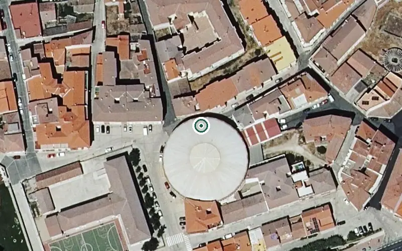 Vista aérea de la ubicación de Residencia Gerialba