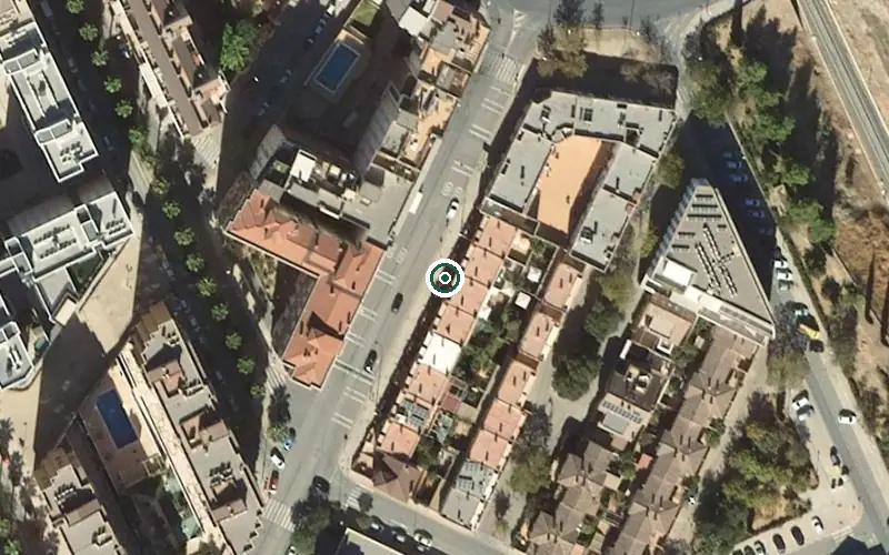 Vista aérea de la ubicación de Centro de Día para Mayores Parque Almunia