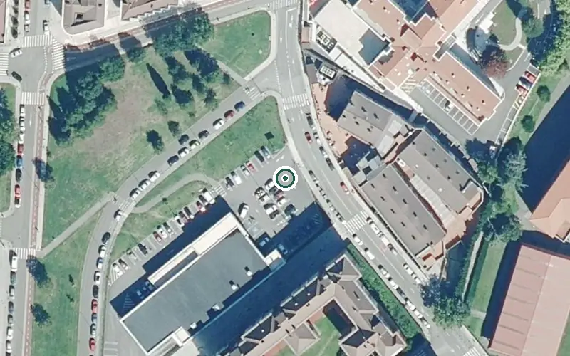Vista aérea de la ubicación de Centro Gerontológico Jovellanos