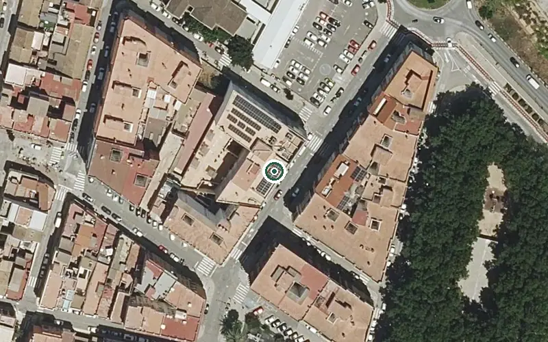 Vista aérea de la ubicación de Centro de Día para Personas Mayores Dependientes Parqueluz Catarroja
