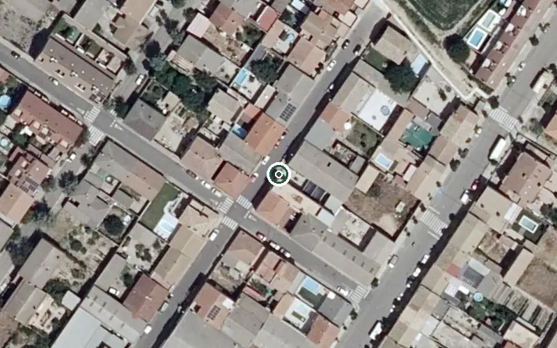 Vista aérea de la ubicación de Residencia de Ancianos el Olmo