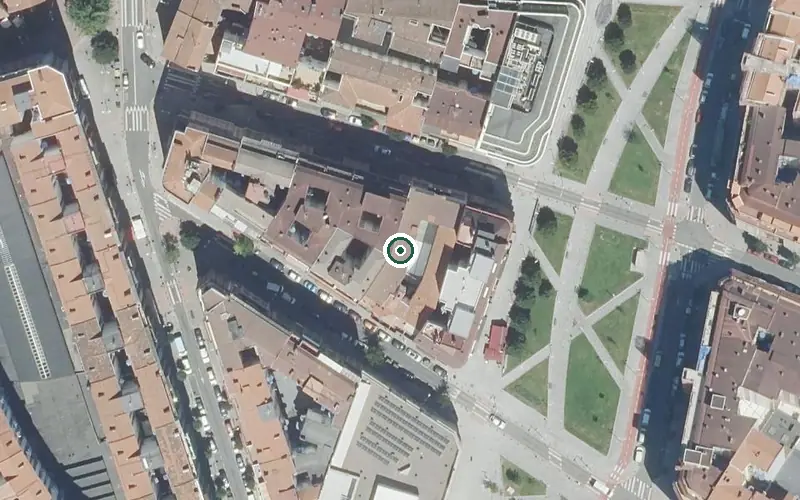 Vista aérea de la ubicación de Geriátrico Loreak Egoitza