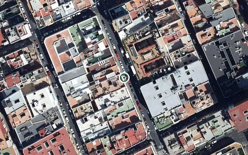Vista aérea de la ubicación de Ballesol las Palmas