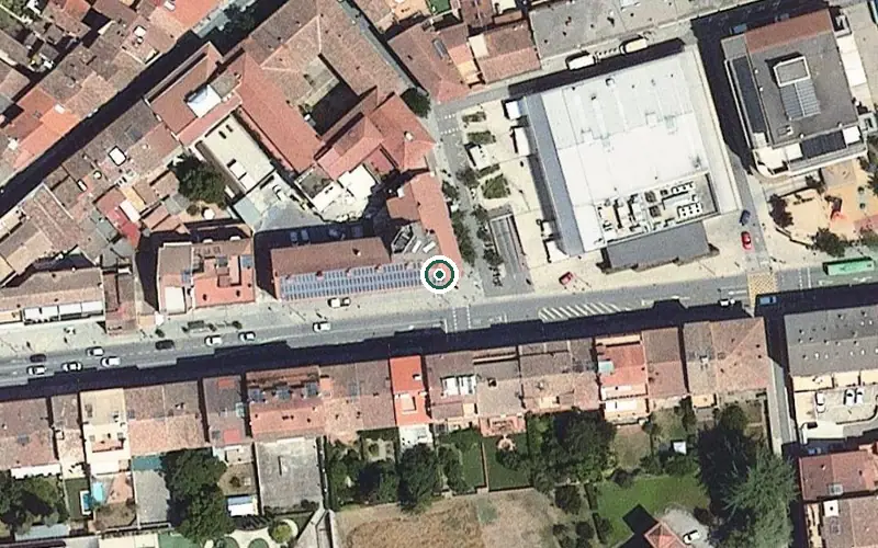 Vista aérea de la ubicación de Hospital de Sant Jaume