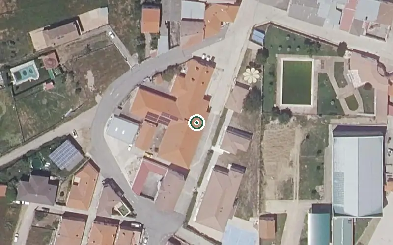 Vista aérea de la ubicación de Residencia de Mayores de Deleitosa