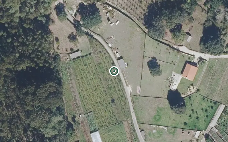 Vista aérea de la ubicación de Centro de Día para Persoas Maiores Mirador do Val