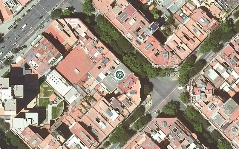 Vista aérea de la ubicación de Residencia Virgen de las Nieves