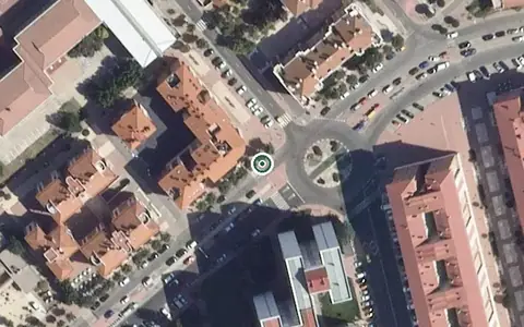 Vista aérea de la ubicación de Unidad de Estancias Diurnas Gerohotel Prado Boyal