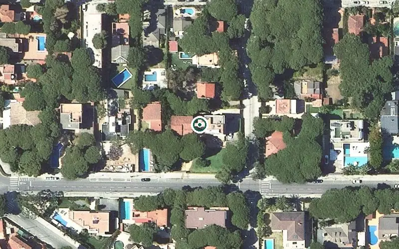 Vista aérea de la ubicación de Residència geriàtrica el Recer II