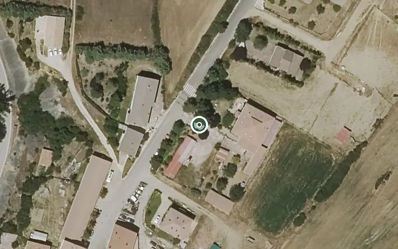 Vista aérea de la ubicación de Vivienda Municipal de Mayores