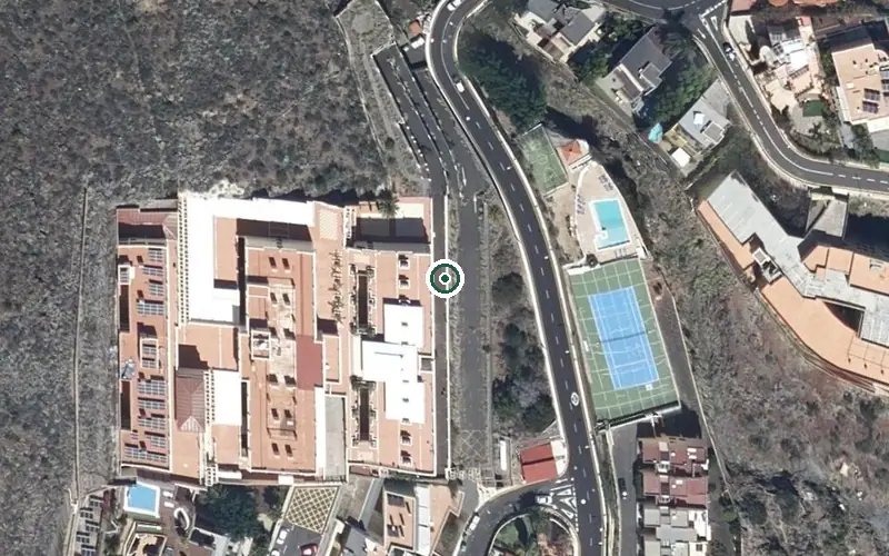 Vista aérea de la ubicación de Centro de Mayores Mirador de Ifara