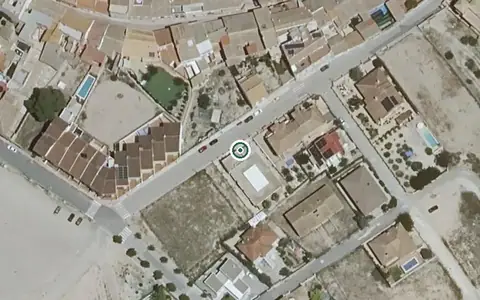 Vista aérea de la ubicación de Centro de Día de Enfermos Alzheimer Caudete