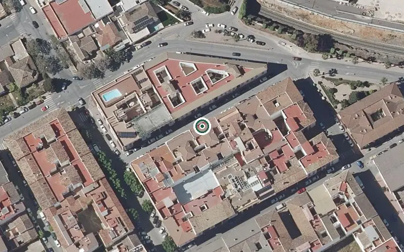 Vista aérea de la ubicación de Centro de Día para Mayores Gerodía