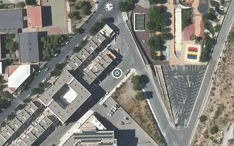 Vista aérea de la ubicación de Centro Residencial para Mayores Macael